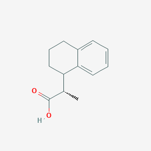 (2S)-2-(1,2,3,4-Tetrahydronaphthalen-1-yl)propanoic acid