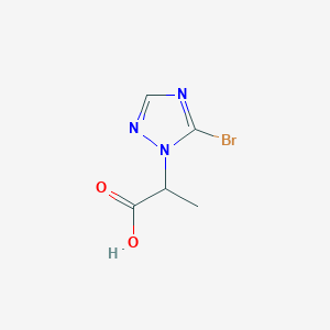 2-(5-bromo-1H-1,2,4-triazol-1-yl)propanoic acid