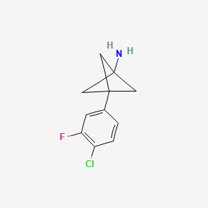 3-(4-Chloro-3-fluorophenyl)bicyclo[1.1.1]pentan-1-amine