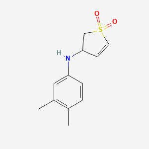 N-(3,4-dimethylphenyl)-1,1-dioxo-2,3-dihydrothiophen-3-amine