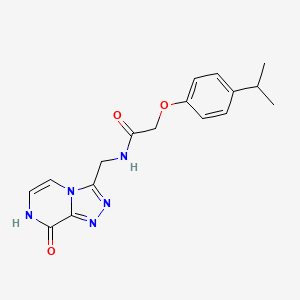 N-((8-hydroxy-[1,2,4]triazolo[4,3-a]pyrazin-3-yl)methyl)-2-(4-isopropylphenoxy)acetamide