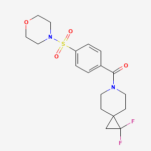 1,1-Difluoro-6-[4-(morpholine-4-sulfonyl)benzoyl]-6-azaspiro[2.5]octane