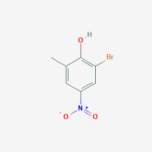 molecular formula C7H6BrNO3 B2644991 2-Bromo-6-methyl-4-nitrophenol CAS No. 4186-49-6