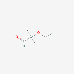 molecular formula C6H12O2 B2644998 2-Ethoxy-2-methylpropanal CAS No. 130797-57-8