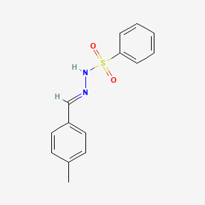 molecular formula C14H14N2O2S B2644999 N'-(4-Methylbenzylidene)benzenesulfonohydrazide CAS No. 50626-25-0
