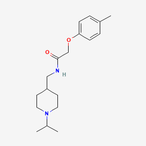 molecular formula C18H28N2O2 B2645017 N-((1-isopropylpiperidin-4-yl)methyl)-2-(p-tolyloxy)acetamide CAS No. 946270-97-9