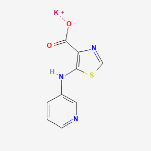 molecular formula C9H6KN3O2S B2645078 Potassium 5-[(pyridin-3-yl)amino]-1,3-thiazole-4-carboxylate CAS No. 1820608-70-5