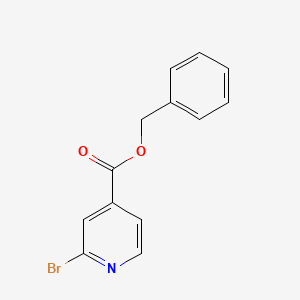 molecular formula C13H10BrNO2 B2645124 BENZYL 2-BROMOPYRIDINE-4-CARBOXYLATE CAS No. 1820685-09-3