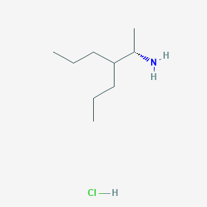 molecular formula C9H22ClN B2645145 (2S)-3-Propylhexan-2-amine;hydrochloride CAS No. 2460739-80-2