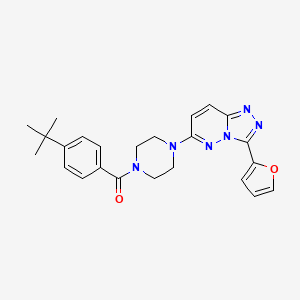molecular formula C24H26N6O2 B2645205 1-(4-tert-butylbenzoyl)-4-[3-(furan-2-yl)-[1,2,4]triazolo[4,3-b]pyridazin-6-yl]piperazine CAS No. 1105219-66-6
