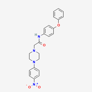 2-[4-(4-nitrophenyl)piperazin-1-yl]-N-(4-phenoxyphenyl)acetamide