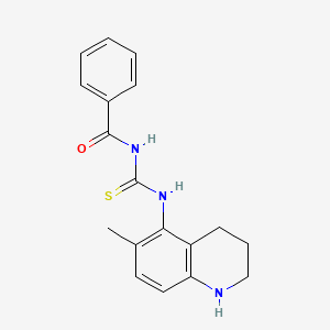 molecular formula C18H19N3OS B2645221 N-benzoyl-N'-(6-methyl-1,2,3,4-tetrahydro-5-quinolinyl)thiourea CAS No. 866017-52-9
