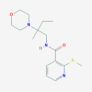 N-[2-methyl-2-(morpholin-4-yl)butyl]-2-(methylsulfanyl)pyridine-3-carboxamide