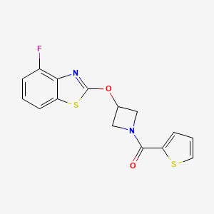 (3-((4-Fluorobenzo[d]thiazol-2-yl)oxy)azetidin-1-yl)(thiophen-2-yl)methanone
