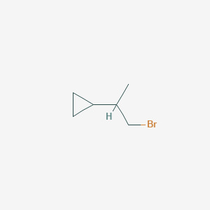 molecular formula C6H11Br B2645243 (1-Bromopropan-2-yl)cyclopropane CAS No. 1544972-91-9