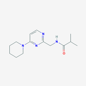 N-((4-(piperidin-1-yl)pyrimidin-2-yl)methyl)isobutyramide