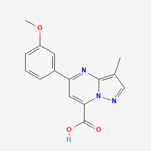 5-(3-Methoxyphenyl)-3-methylpyrazolo[1,5-a]pyrimidine-7-carboxylic acid