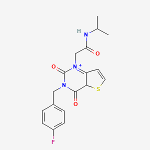 2-{3-[(4-fluorophenyl)methyl]-2,4-dioxo-1H,2H,3H,4H-thieno[3,2-d]pyrimidin-1-yl}-N-(propan-2-yl)acetamide