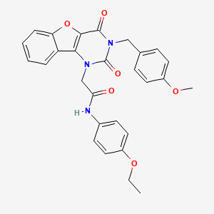 N-(4-ethoxyphenyl)-2-(3-(4-methoxybenzyl)-2,4-dioxo-3,4-dihydrobenzofuro[3,2-d]pyrimidin-1(2H)-yl)acetamide