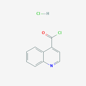molecular formula C10H7Cl2NO B2645266 quinoline-4-carbonyl chloride hydrochloride CAS No. 91799-73-4
