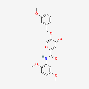 N-(2,5-dimethoxyphenyl)-5-((3-methoxybenzyl)oxy)-4-oxo-4H-pyran-2-carboxamide