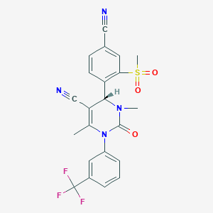 molecular formula C22H17F3N4O3S B2645296 (R)-BAY-85-8501 CAS No. 2446175-39-7