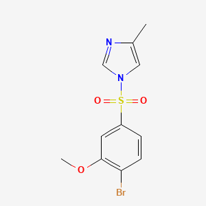 1-(4-Bromo-3-methoxyphenyl)sulfonyl-4-methylimidazole