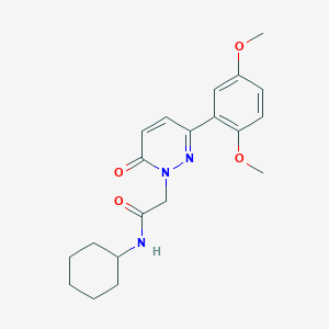 N-cyclohexyl-2-[3-(2,5-dimethoxyphenyl)-6-oxopyridazin-1-yl]acetamide