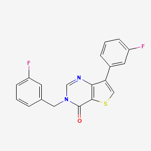 3-(3-fluorobenzyl)-7-(3-fluorophenyl)thieno[3,2-d]pyrimidin-4(3H)-one