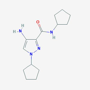 4-Amino-N,1-dicyclopentyl-1H-pyrazole-3-carboxamide