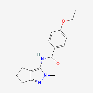 4-ethoxy-N-(2-methyl-2,4,5,6-tetrahydrocyclopenta[c]pyrazol-3-yl)benzamide