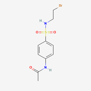 molecular formula C10H13BrN2O3S B2645396 N-(4-([(2-Bromoethyl)amino]sulfonyl)phenyl)acetamide CAS No. 78234-01-2