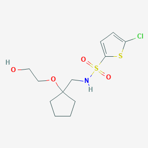 5-chloro-N-((1-(2-hydroxyethoxy)cyclopentyl)methyl)thiophene-2-sulfonamide