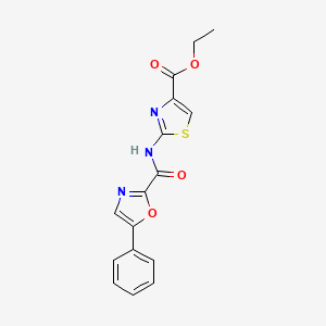 Ethyl 2-(5-phenyloxazole-2-carboxamido)thiazole-4-carboxylate