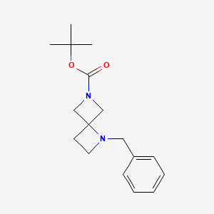 molecular formula C17H24N2O2 B2645409 tert-Butyl 1-benzyl-1,6-diazaspiro[3.3]heptane-6-carboxylate CAS No. 1431868-59-5