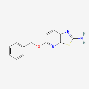 molecular formula C13H11N3OS B2645424 5-(Benzyloxy)thiazolo[5,4-b]pyridin-2-amine CAS No. 1192814-00-8