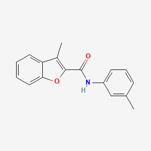 B2645435 3-methyl-N-(3-methylphenyl)-1-benzofuran-2-carboxamide CAS No. 55990-32-4