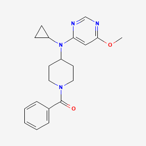 molecular formula C20H24N4O2 B2645451 N-(1-benzoylpiperidin-4-yl)-N-cyclopropyl-6-methoxypyrimidin-4-amine CAS No. 2415601-36-2