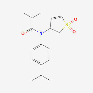 N-(1,1-dioxido-2,3-dihydrothiophen-3-yl)-N-(4-isopropylphenyl)isobutyramide