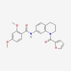 N-[1-(furan-2-carbonyl)-3,4-dihydro-2H-quinolin-7-yl]-2,4-dimethoxybenzamide