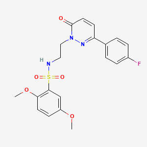 N-(2-(3-(4-fluorophenyl)-6-oxopyridazin-1(6H)-yl)ethyl)-2,5-dimethoxybenzenesulfonamide