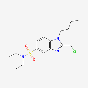 1-butyl-2-(chloromethyl)-N,N-diethylbenzimidazole-5-sulfonamide