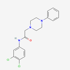 N-(3,4-dichlorophenyl)-2-(4-phenylpiperazin-1-yl)acetamide