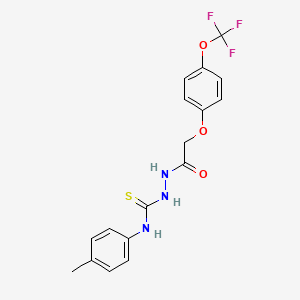 4-(4-Methylphenyl)-1-(2-(4-(trifluoromethoxy)phenoxy)acetyl)thiosemicarbazide