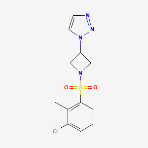 1-(1-((3-chloro-2-methylphenyl)sulfonyl)azetidin-3-yl)-1H-1,2,3-triazole