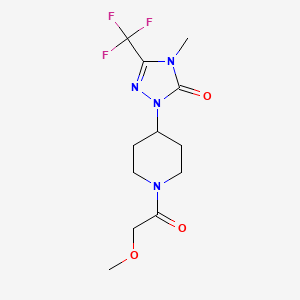 1-(1-(2-methoxyacetyl)piperidin-4-yl)-4-methyl-3-(trifluoromethyl)-1H-1,2,4-triazol-5(4H)-one