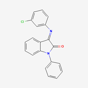 3-(3-Chlorophenyl)imino-1-phenylindol-2-one