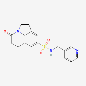 4-oxo-N-(pyridin-3-ylmethyl)-2,4,5,6-tetrahydro-1H-pyrrolo[3,2,1-ij]quinoline-8-sulfonamide