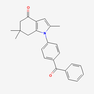 1-(4-Benzoylphenyl)-2,6,6-trimethyl-5,7-dihydroindol-4-one