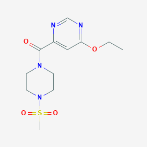 (6-Ethoxypyrimidin-4-yl)(4-(methylsulfonyl)piperazin-1-yl)methanone